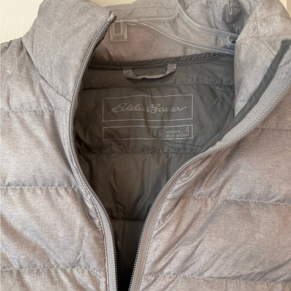 Eddie Bauer Grey Down Puffer Jacket - Picture 3 of 4